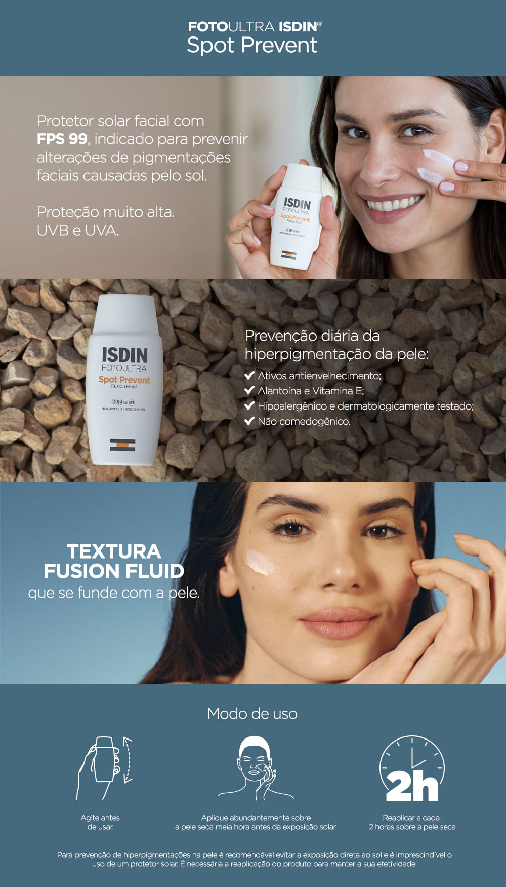 protetor solar facial foto ultra isdin spot prevent